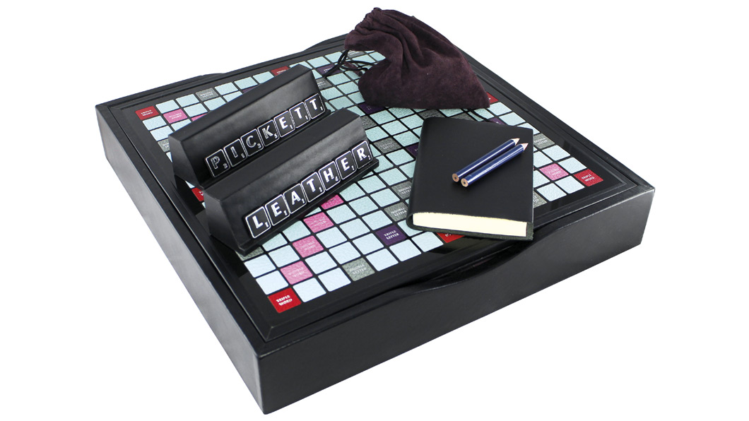 Pickett has created luxury versions of Scrabble