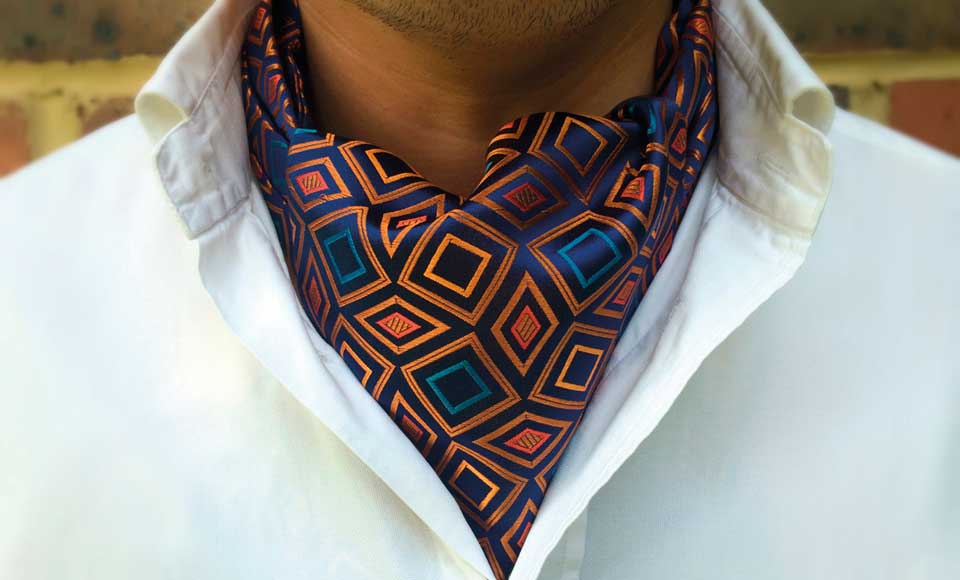 Men's Ties Scarf Cravat Ascot Vintage Work Classic Style Fashion